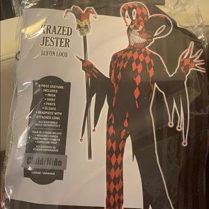 NIB Krazed Jester Halloween costume boys 10/12